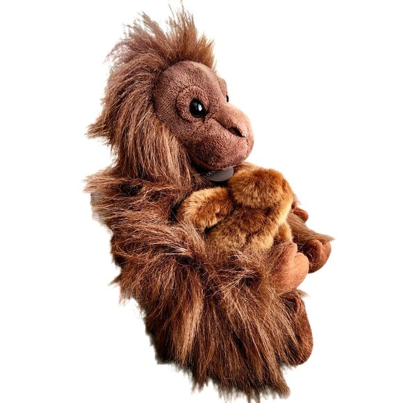 Orangutan Mom & Baby You & Me Brown One Size Plush by Demdaco Baby Gift NEW - Picture 6 of 8